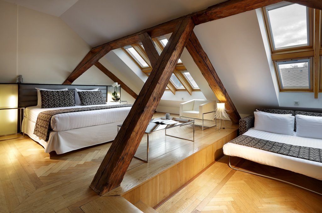 Eurostars Thalia Praga Exterior foto A room at the hotel